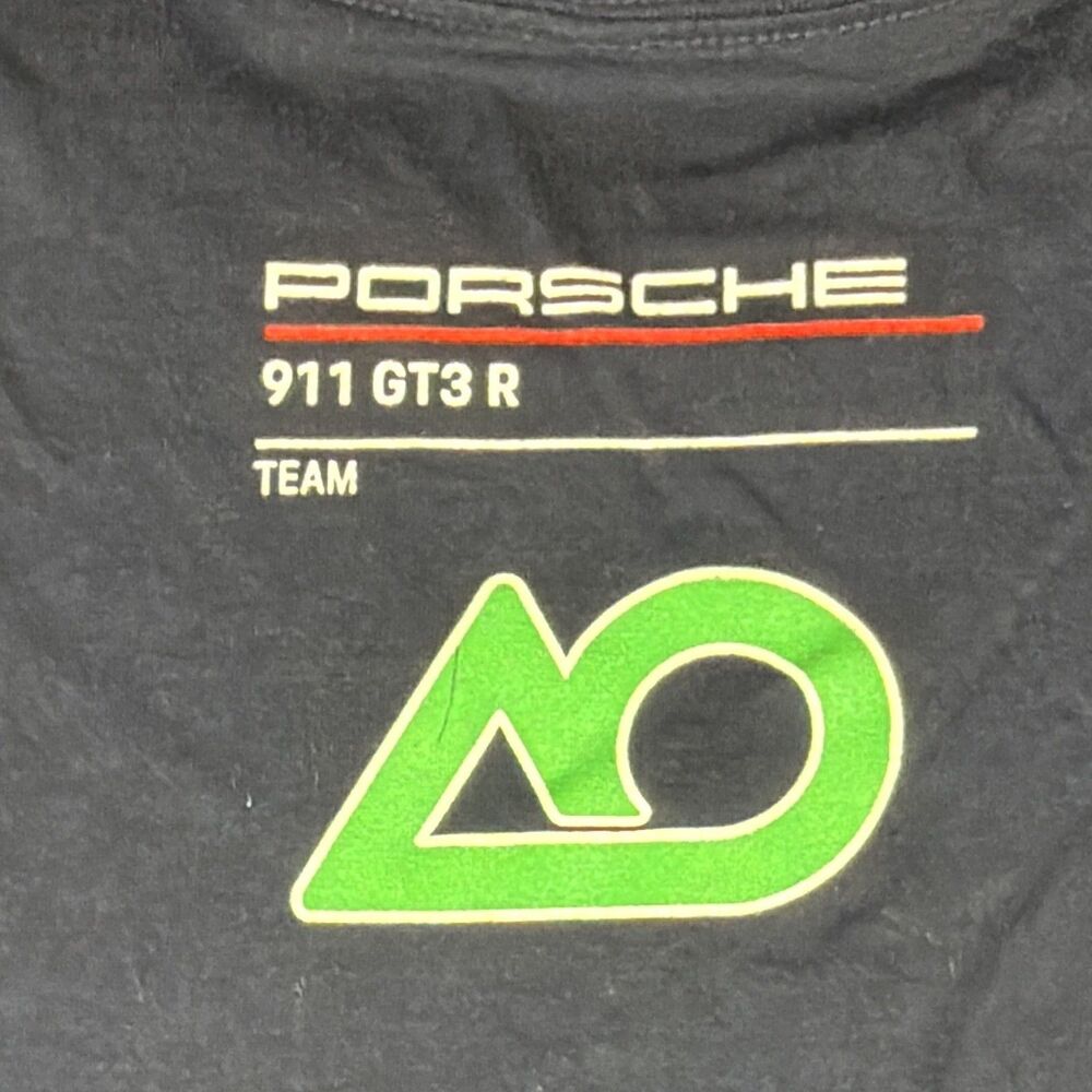 AO Racing Rexy Porsche 911 GT3 R Graphic Mens 2XL Short Sleeve TShirt Navy Blue - Picture 6 of 6